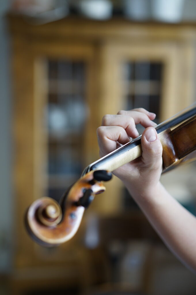 Eine kleine Terz auf der Violine